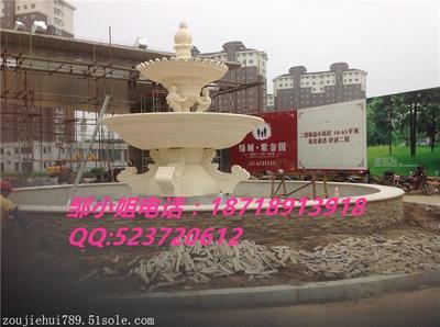 【砂岩喷泉欧式浮雕跌水盆 双层人造石雕塑树叶水景喷泉】价格,厂家,砂岩